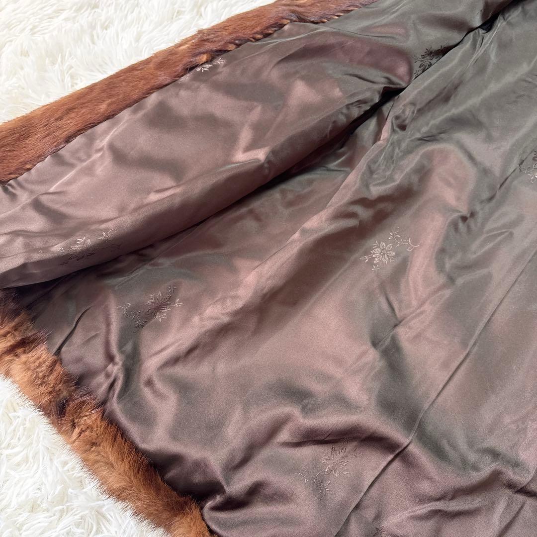 ☆大きいXLサイズ☆EMBA エンバ 毛皮 ヴィーゼルセーブル リアルファー