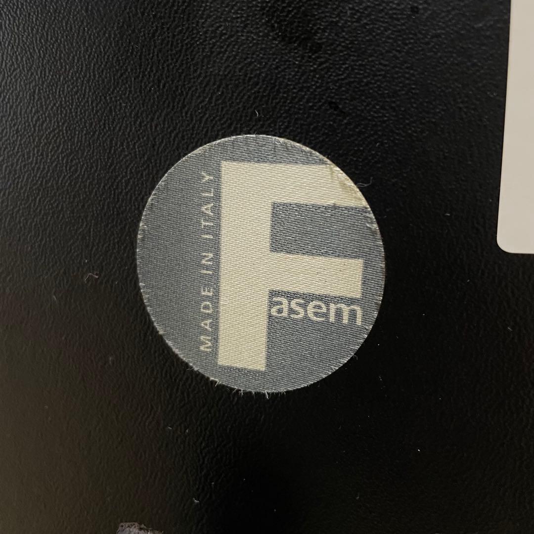 希少Fasem イタリア製牛革 レザーダイニングチェア ヴィンテージ ②