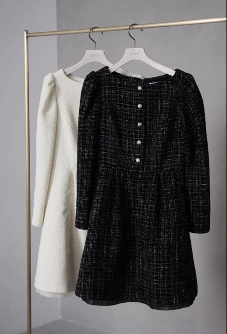 Herlipto Mondrian Tweed Mini Dress Sサイズ