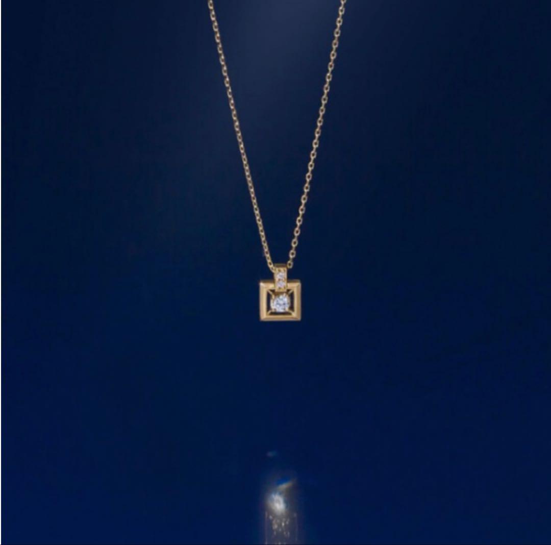 Vendome Aoyama K18ピンクゴールド　ダイヤモンドネックレス