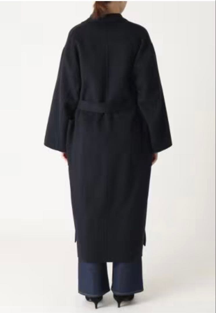 ご予約品/SLOBE IENA/HAMILTONダブルフェイスウールロングコート