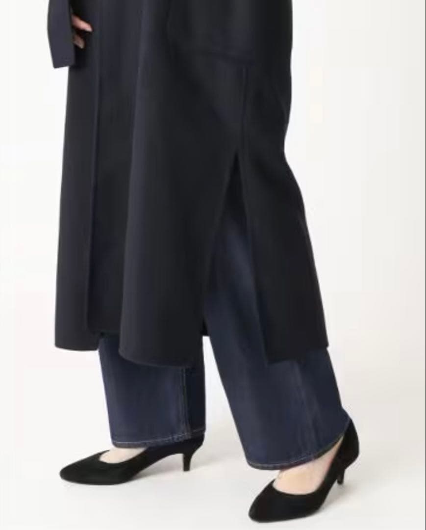 ご予約品/SLOBE IENA/HAMILTONダブルフェイスウールロングコート