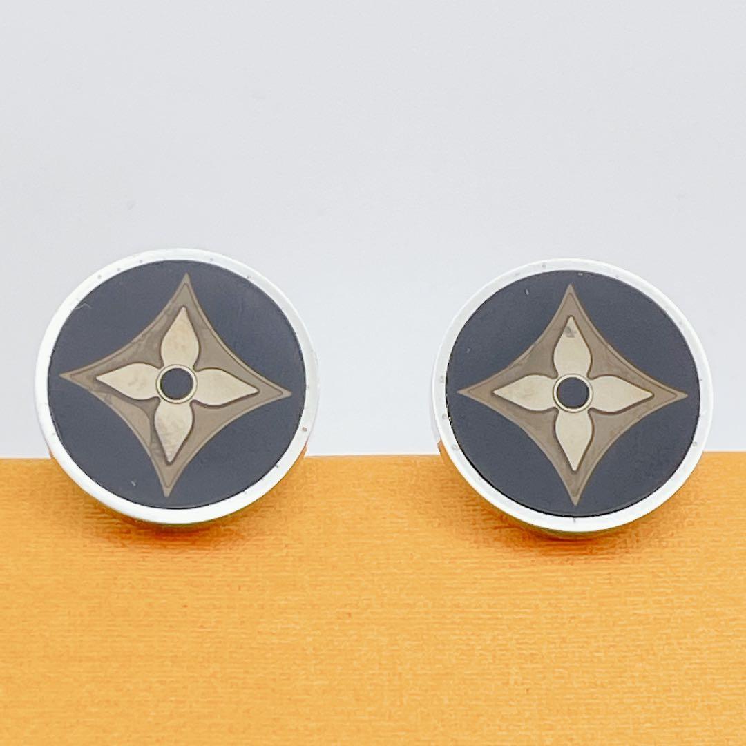 LOUIS VUITTON カフス　フルール　ブトンドゥマンシェット　シルバー