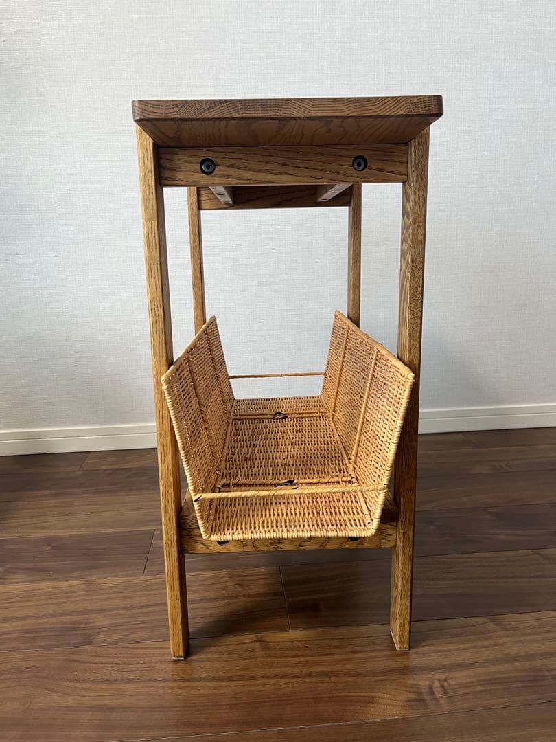 お値下げしました　モモナチュラル　momo natural ラタンサイドテーブル