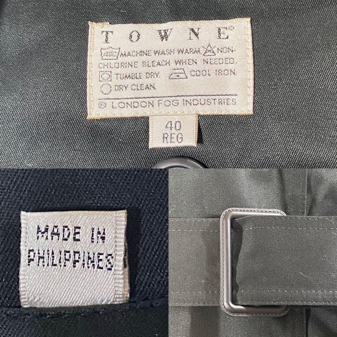 【極美品】トウン ロンドンフォグ トレンチコート Aラインライナー ベルト L