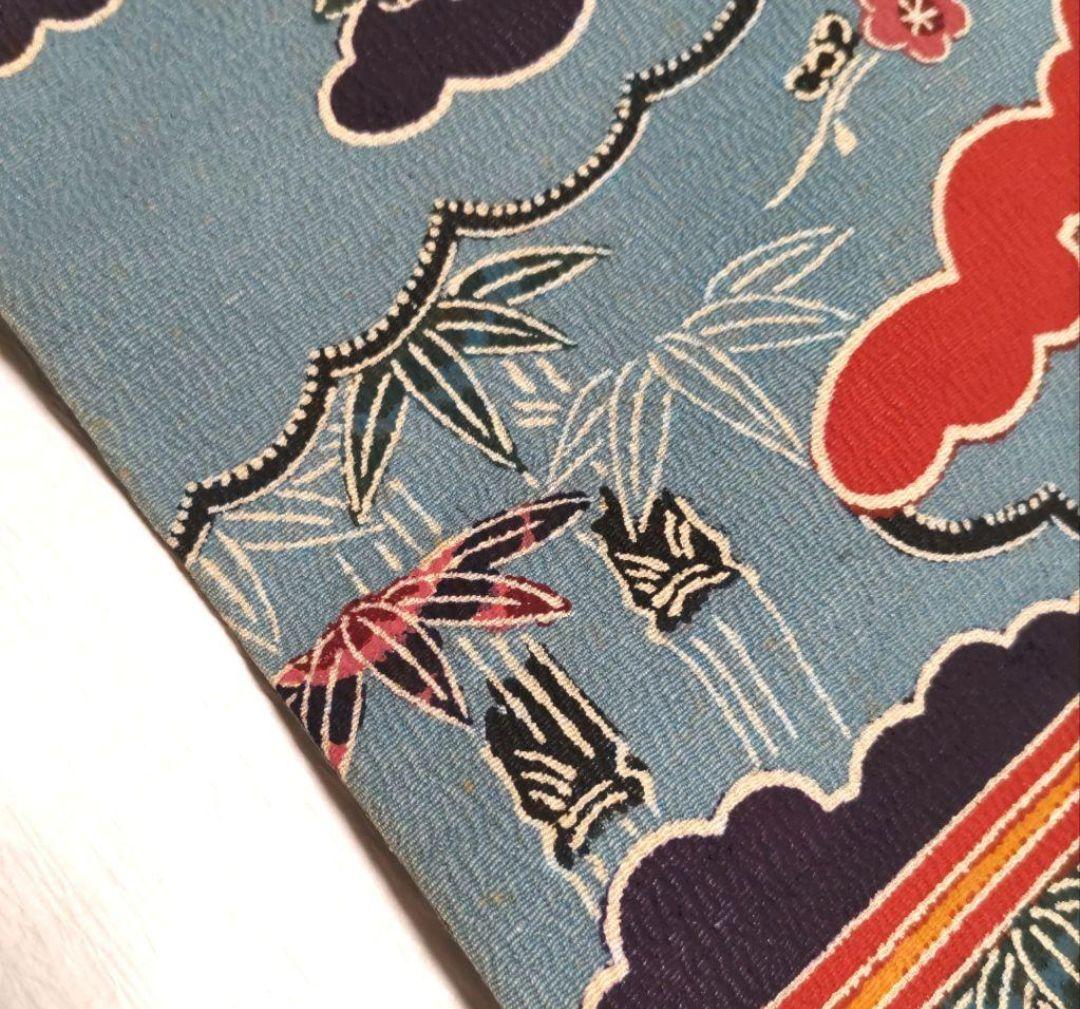 浦野理一　紅型　名古屋帯　型染め