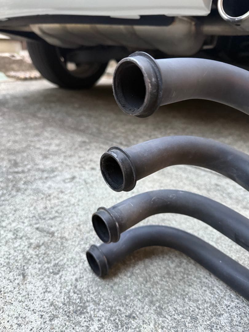 ZRX400 エキゾーストパイプ純正マフラー 4-1 サイレンサーなし