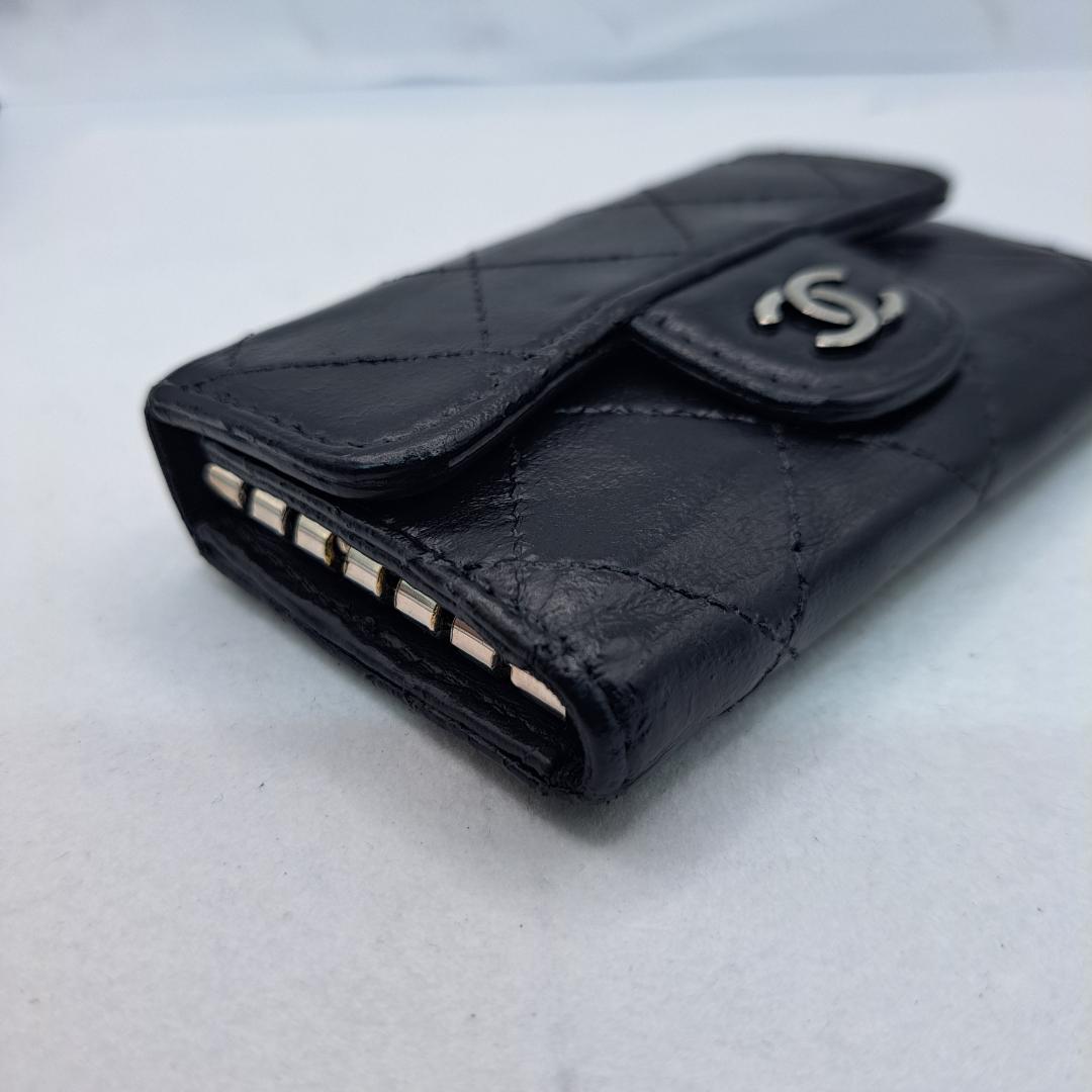 の*ん様 CHANEL　マトラッセ　キーケース　ブラック