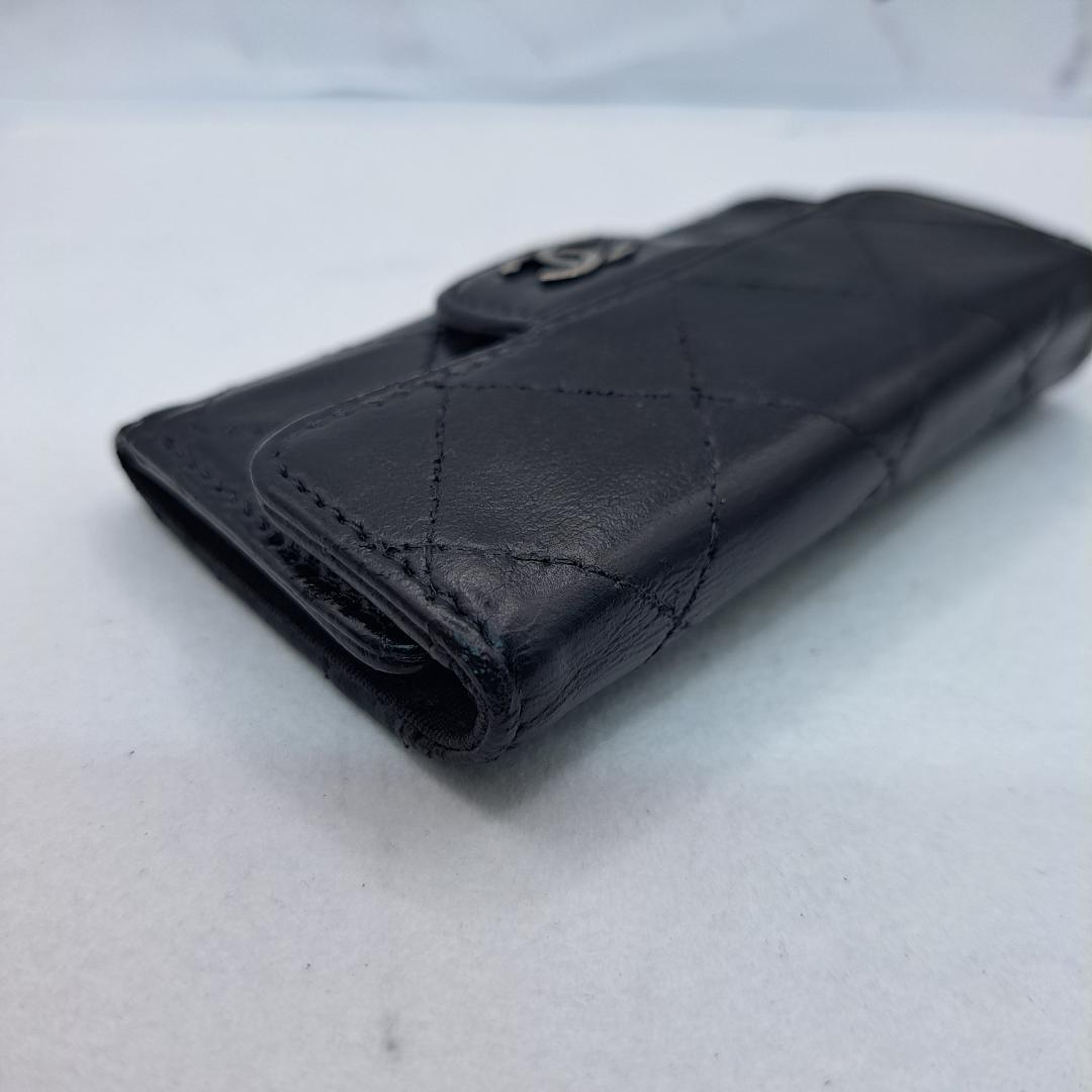 の*ん様 CHANEL　マトラッセ　キーケース　ブラック