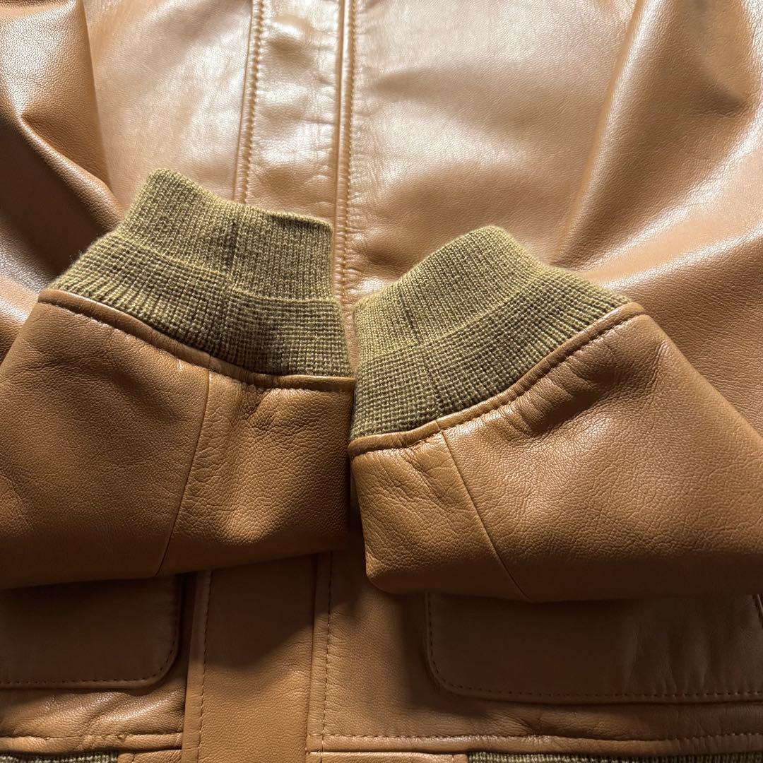 【未使用品】ABAHOUSE S A-2 フライトジャケット　ゴートスキン　短丈