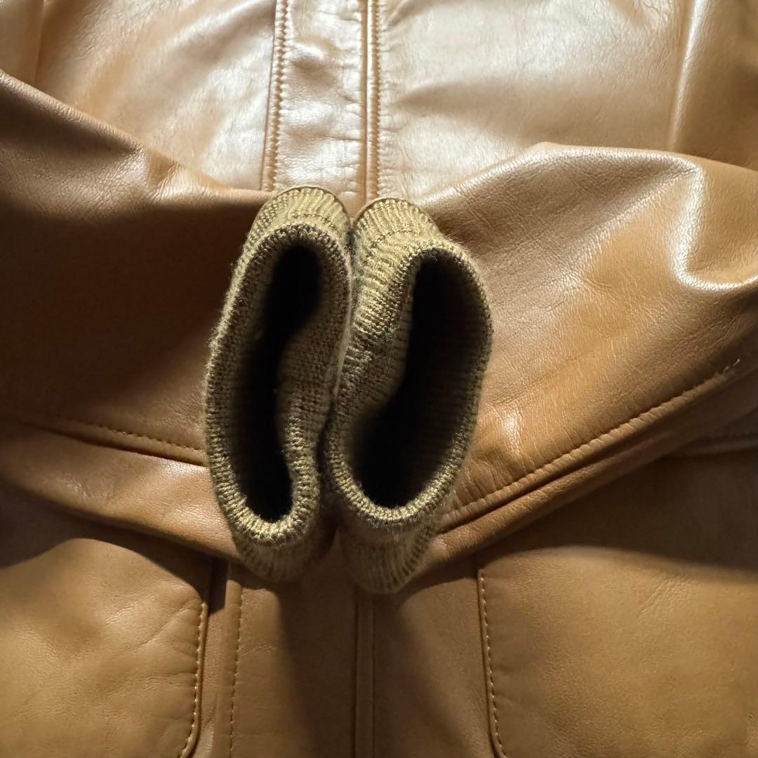 【未使用品】ABAHOUSE S A-2 フライトジャケット　ゴートスキン　短丈