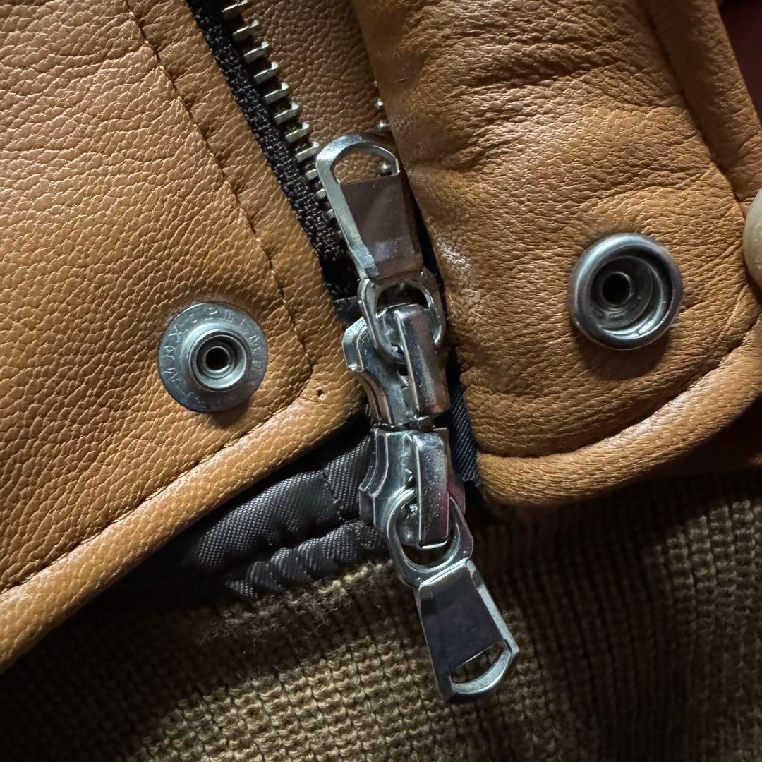 【未使用品】ABAHOUSE S A-2 フライトジャケット　ゴートスキン　短丈