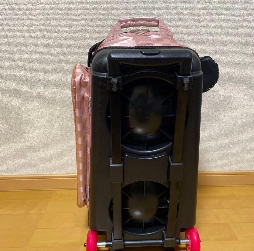 STORM 2ボールキャスターバッグ ピンク チェック