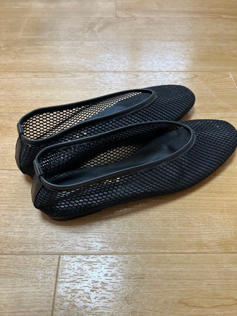 ◆値下げ◆【美品】REMME メッシュフラットシューズ サイズ38 ブラック