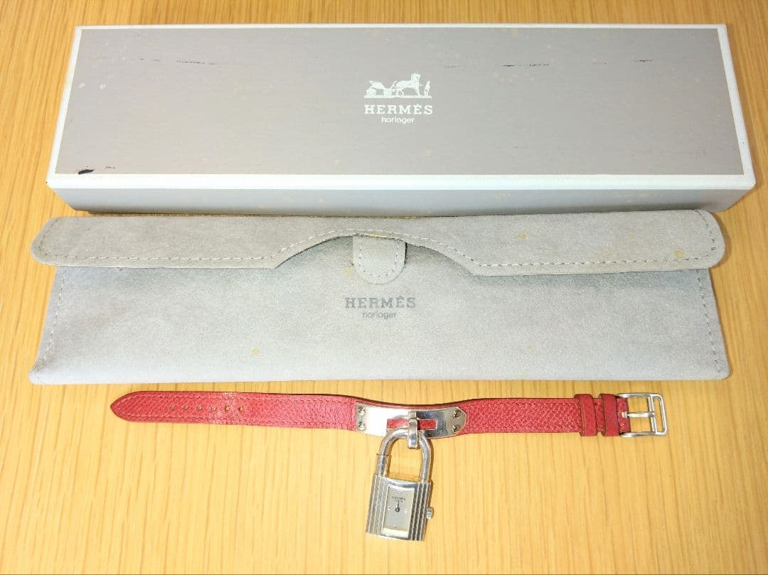 【週末限定値下】エルメス HERMES ケリーウォッチレディース腕時計 シルバー