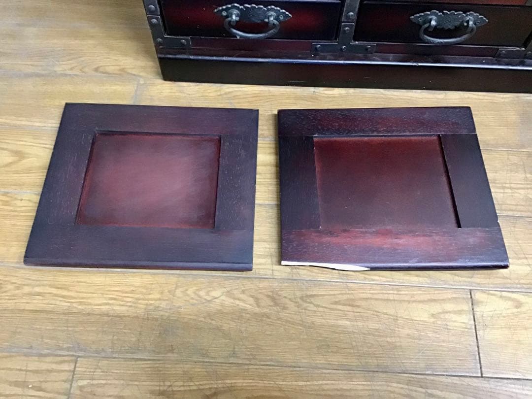 aya3953 ☆222☆民芸家具☆時代箪笥風☆右階段箪笥☆和家具☆鉄金具