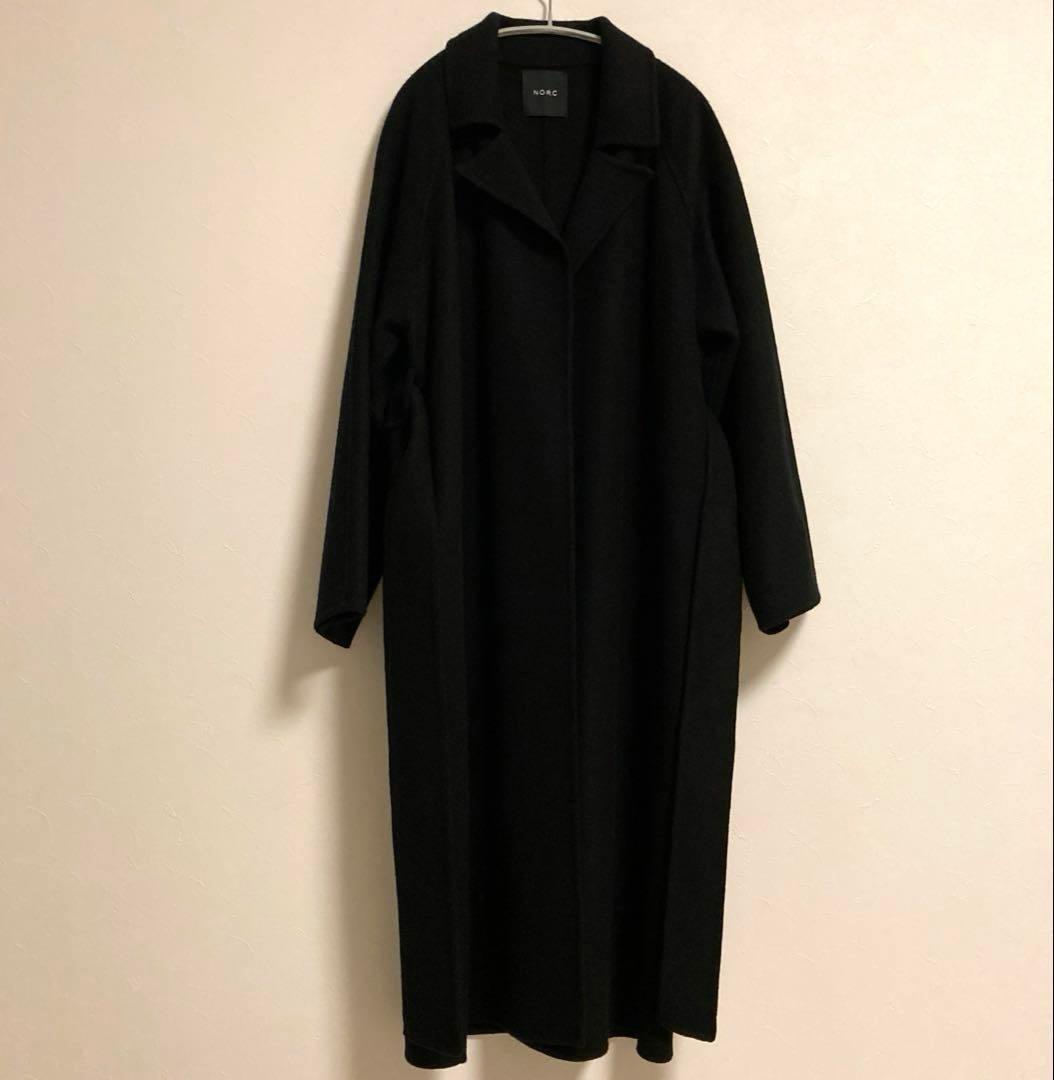 【未着用】N.O.R.C ノーク ウールリバーコート ブラック