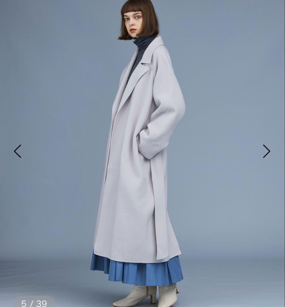 【未着用】N.O.R.C ノーク ウールリバーコート ブラック