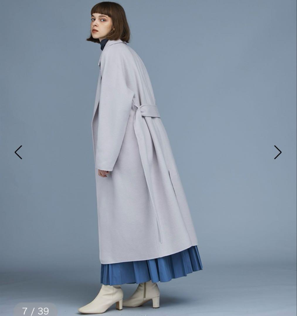 【未着用】N.O.R.C ノーク ウールリバーコート ブラック