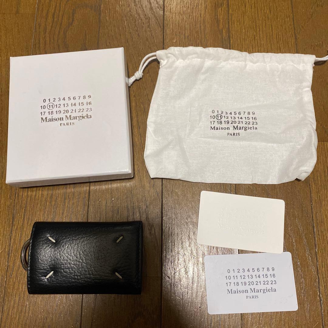 【美品】Maison Margiela ブラック レザー キーケース