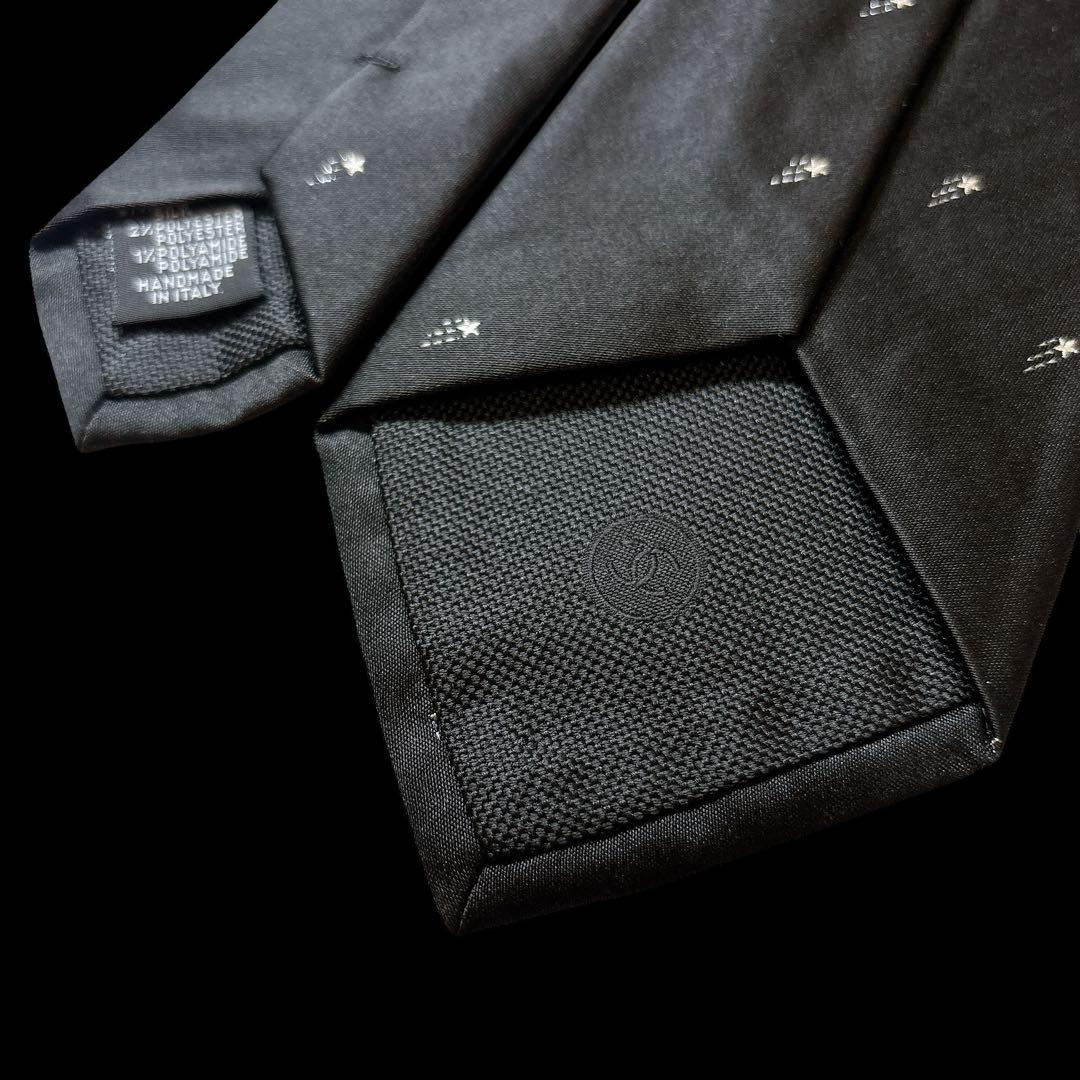 未使用 CHANEL ブラックタイ ココマーク 流れ星 ラメ入り 希少 ソリッド