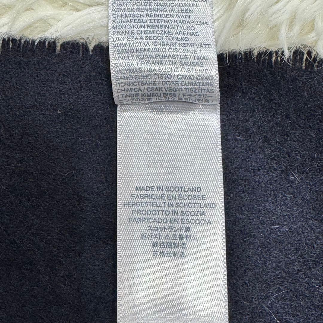 【美品✨️】Johnstons ジョンストンズ　カシミヤ マフラー　ネイビー