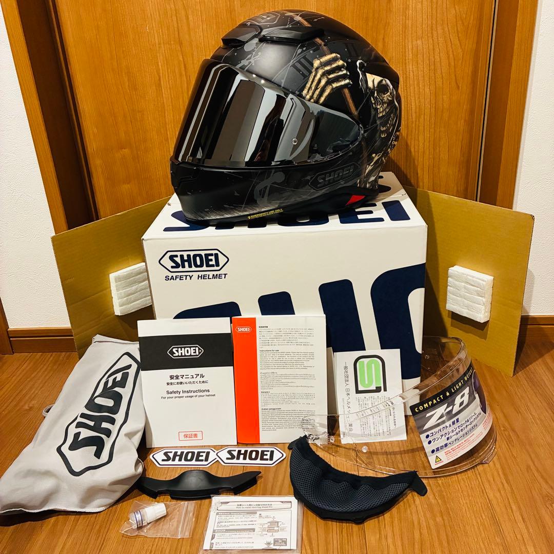 《廃盤限定モデル》SHOEI Z-8 FAUST 新品ミラーシールド 付属品多数
