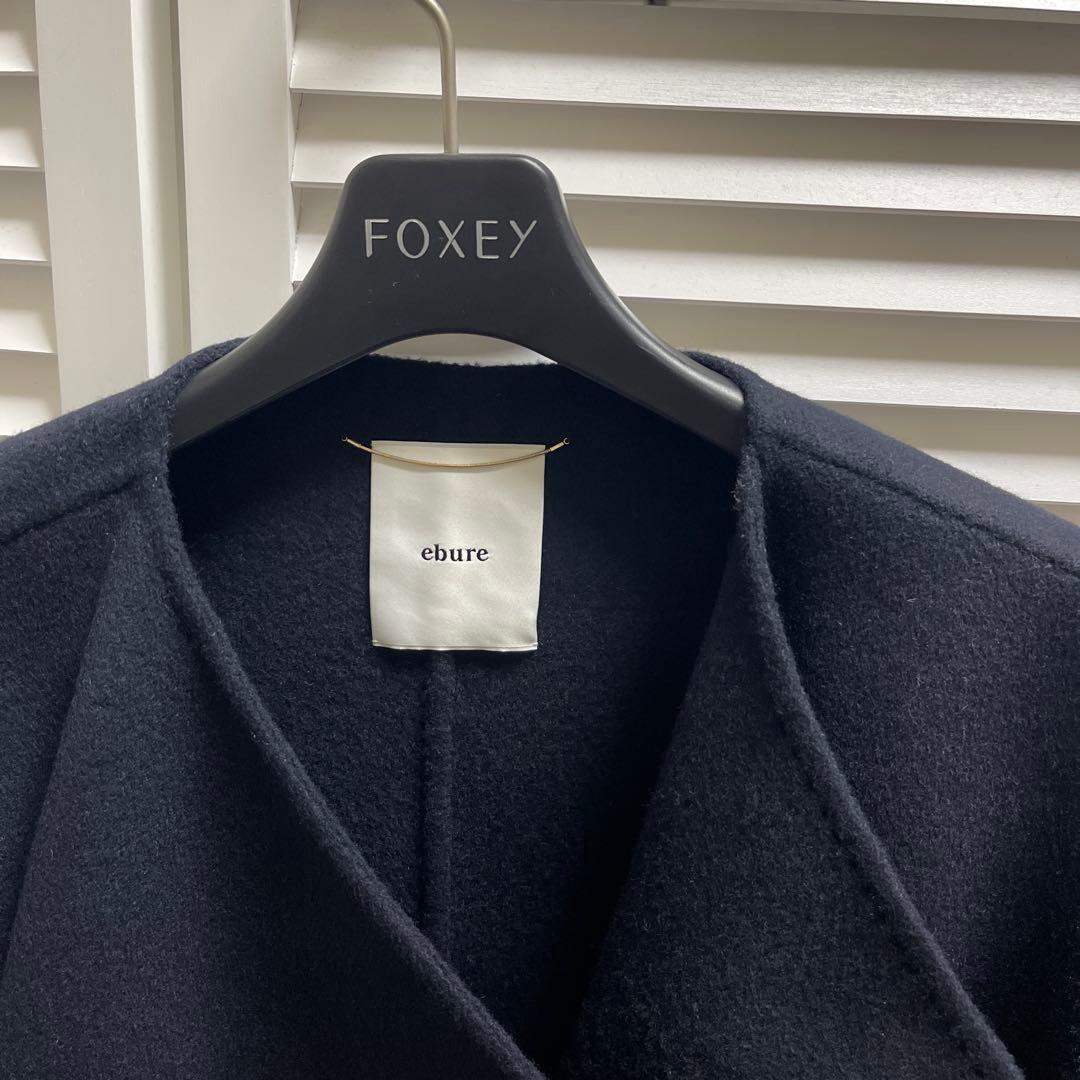 エブール　コート36 ネイビー　1回着用！