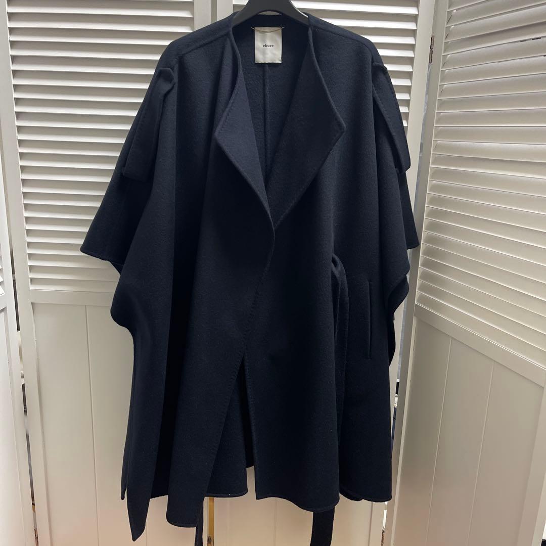 エブール　コート36 ネイビー　1回着用！