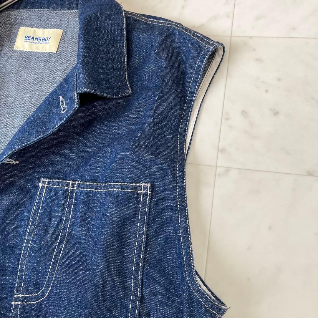 美品✨BEAMS　BOY 2024年盤 ワークノースリーブ　オールインワン