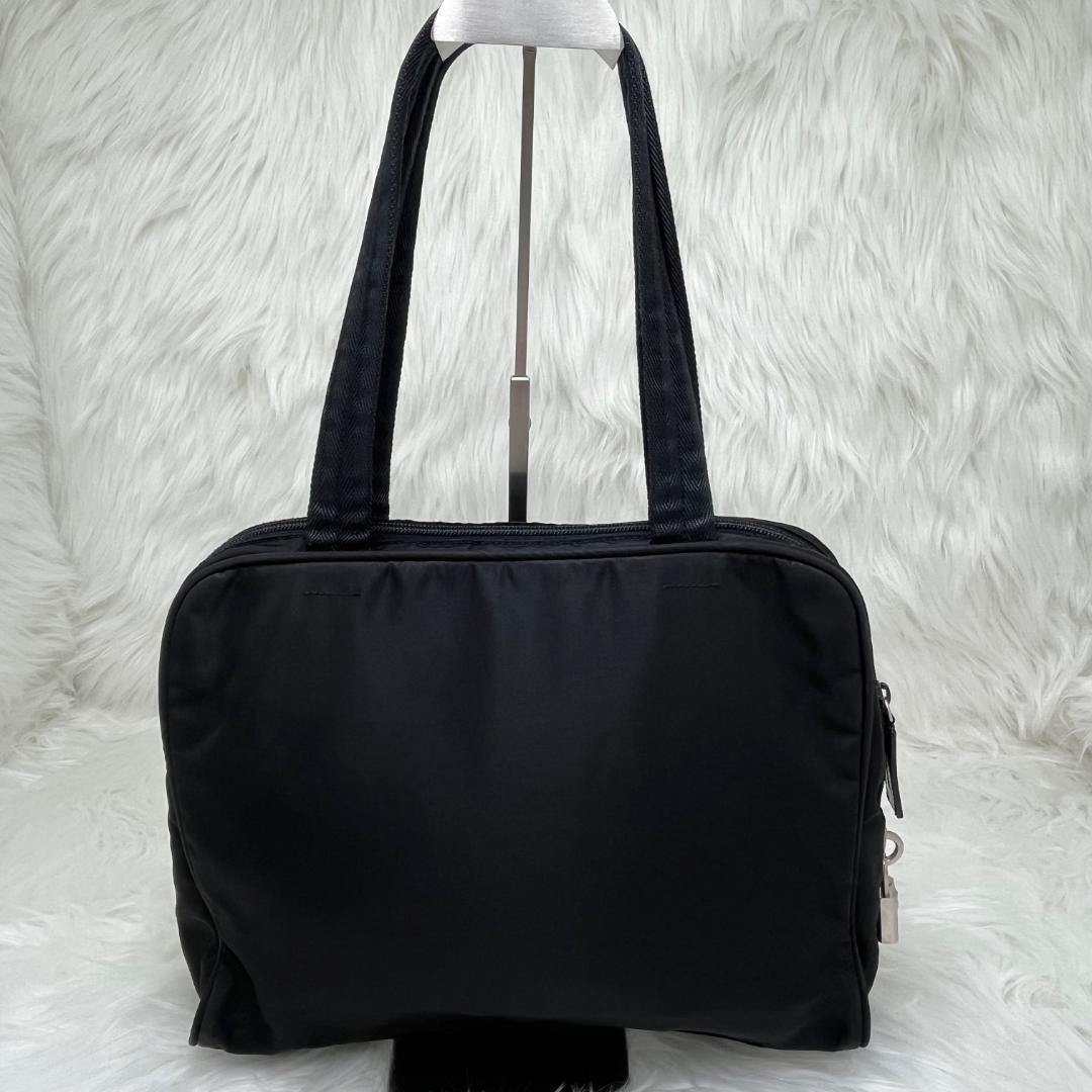 PRADA プラダ　ナイロン ショルダー　トートバッグ三角プレート　白タグあり