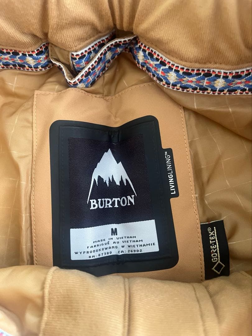 BURTON GORE-TEX スノーボード・スキーウェア パンツ Mサイズ 黄