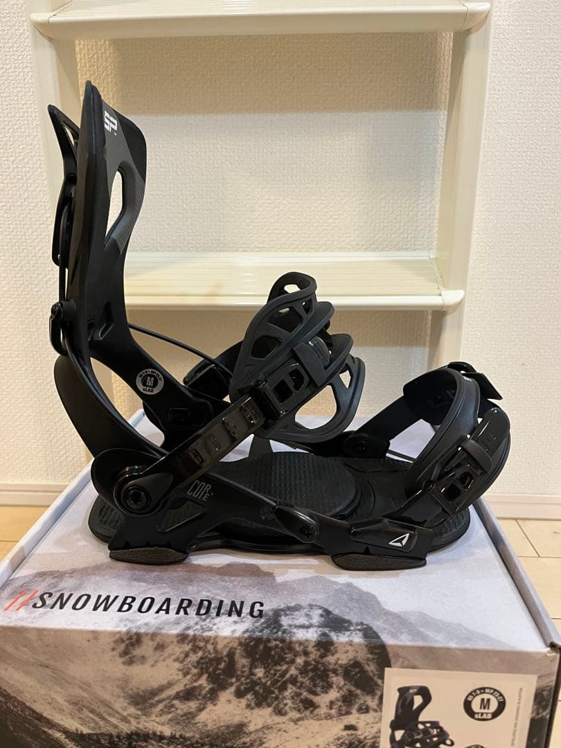SP バインディングCOREブラック サイズM スノーボード ビンディング
