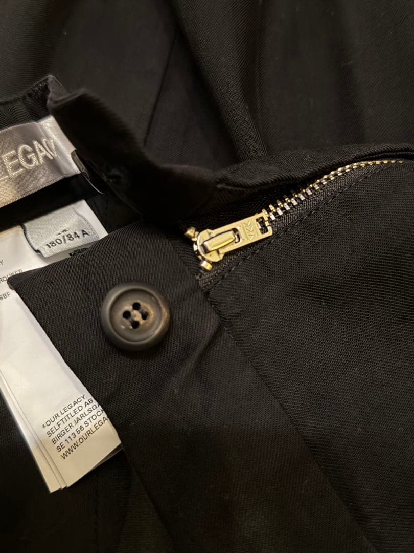 パンツ OUR LEGACY Sailor Trouser Black 48