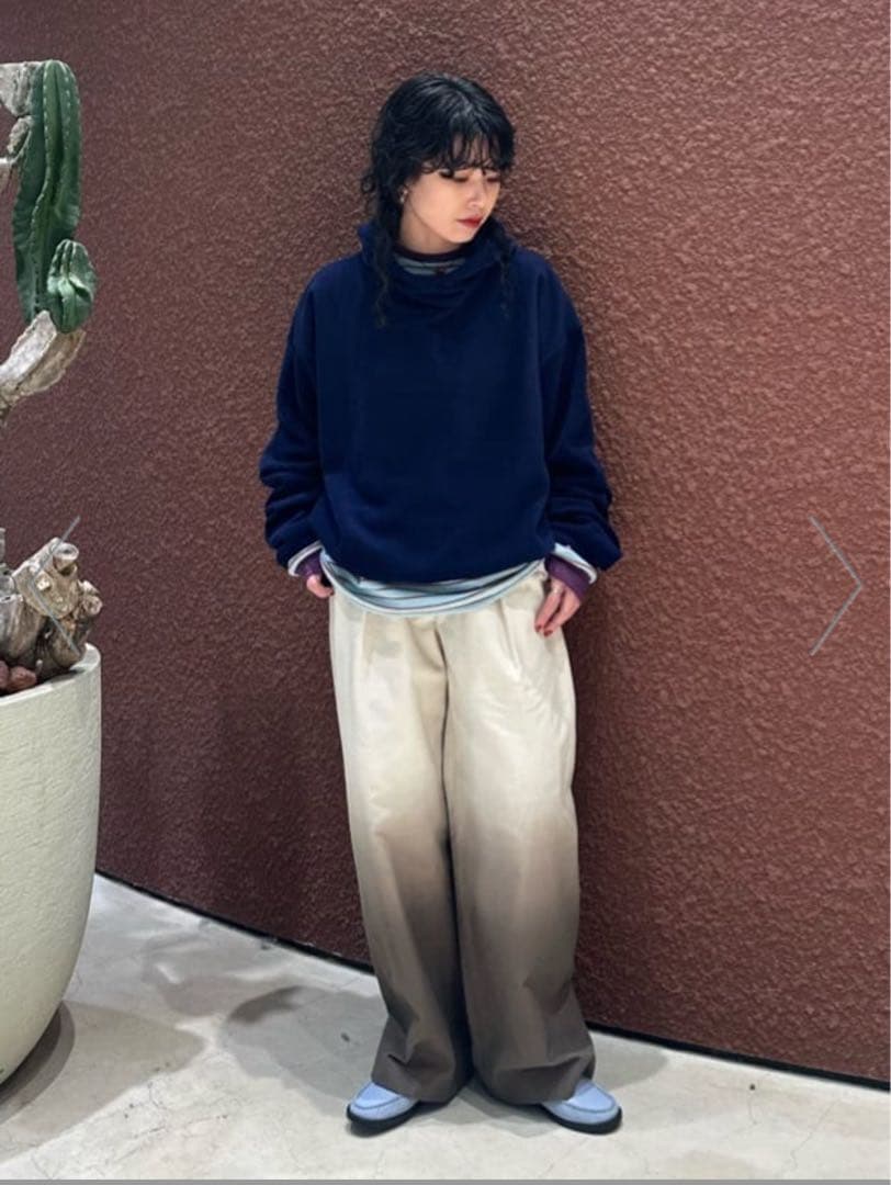 美品　　＜6(ROKU)＞コットン ダイ パンツ