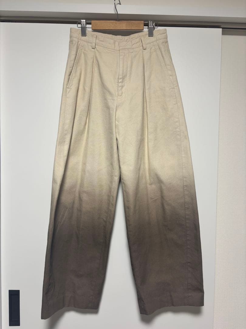 美品　　＜6(ROKU)＞コットン ダイ パンツ