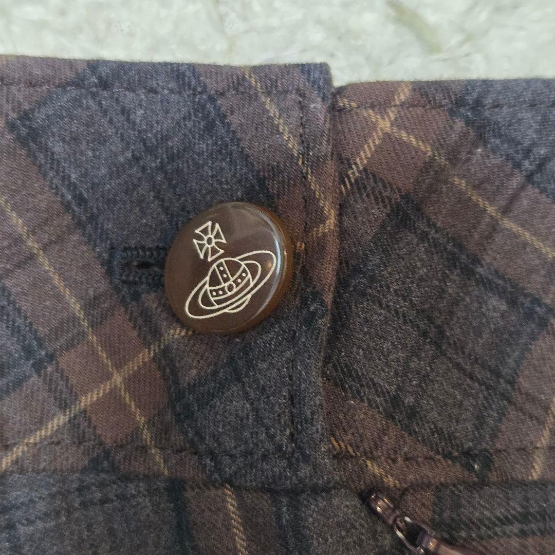 ヴィヴィアンウエストウッド　レッドレーベル　綿　チェック　スカート　サイズ2