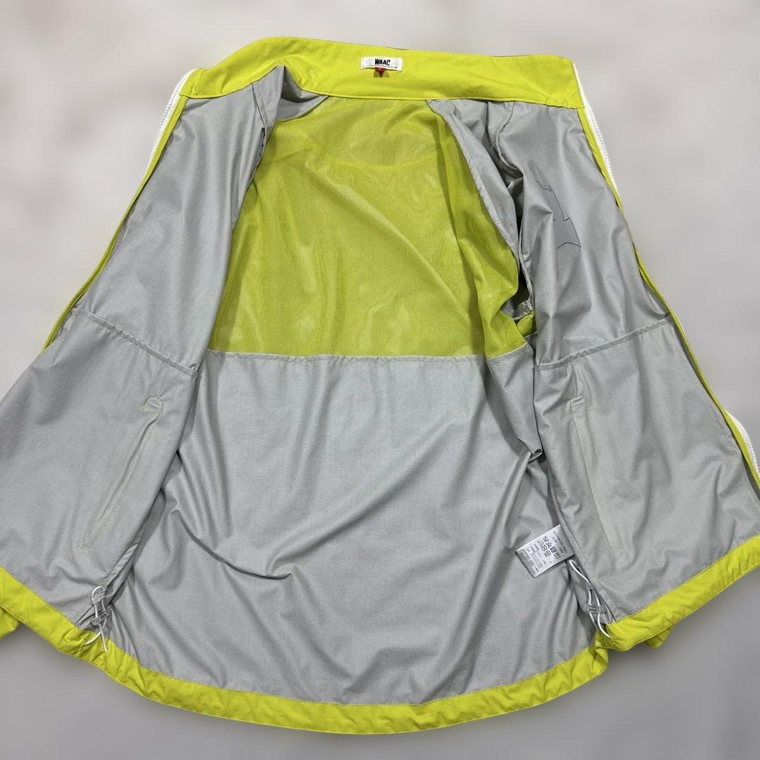 未使用級 近年モデル！ワック ナイロンジャケット ゴルフウェア 蛍光黄色 M相当