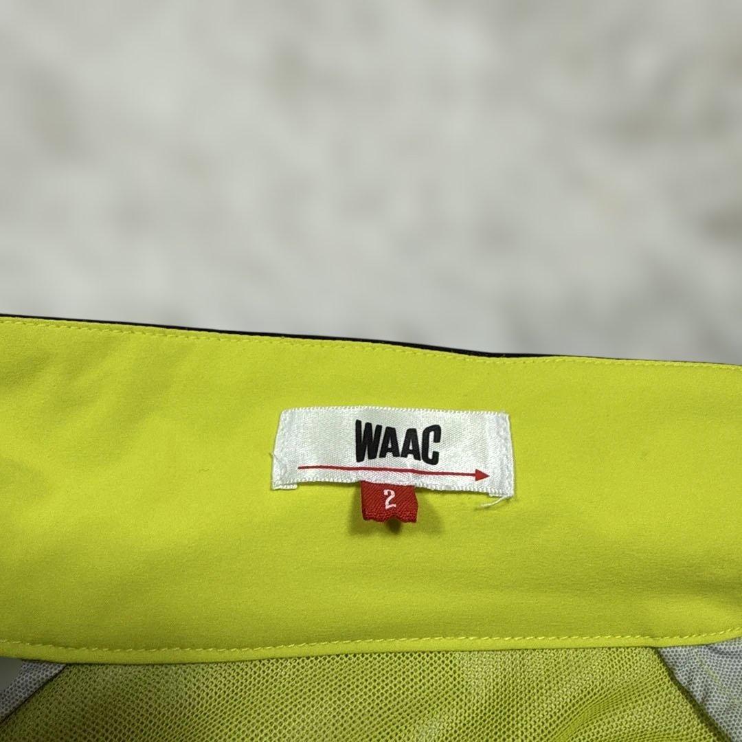 未使用級 近年モデル！ワック ナイロンジャケット ゴルフウェア 蛍光黄色 M相当