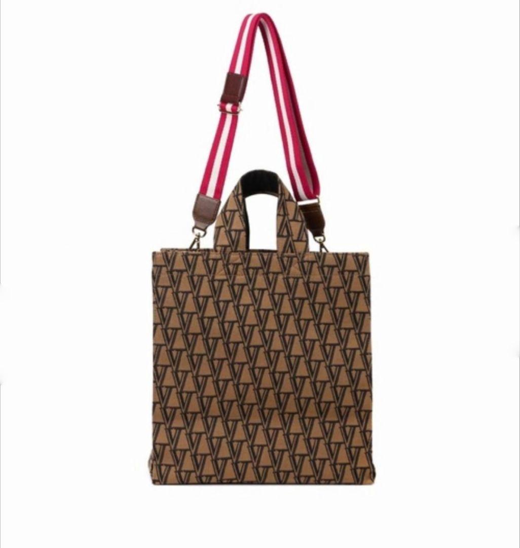 【完売品】 VERMEIL モノグラムロゴジャガードトートバッグ 2way 総柄