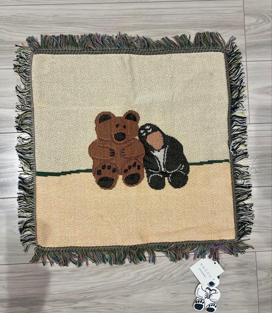 unico × Daisuke Kondo クッションカバー クマ　ペンギン