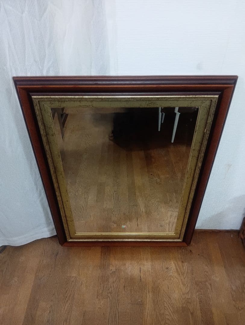 おしゃれイタリア製　アンティーク調 鏡 ミラー 置き掛け兼用