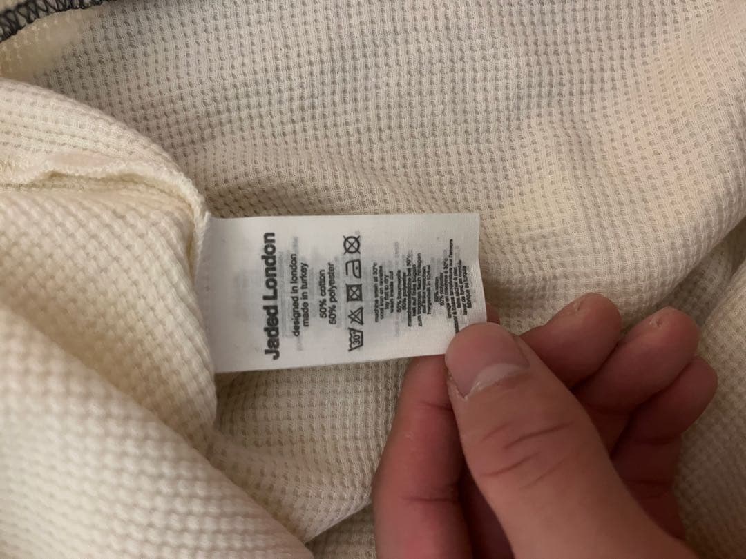 Jaded London M クリーム色 長袖カットソー