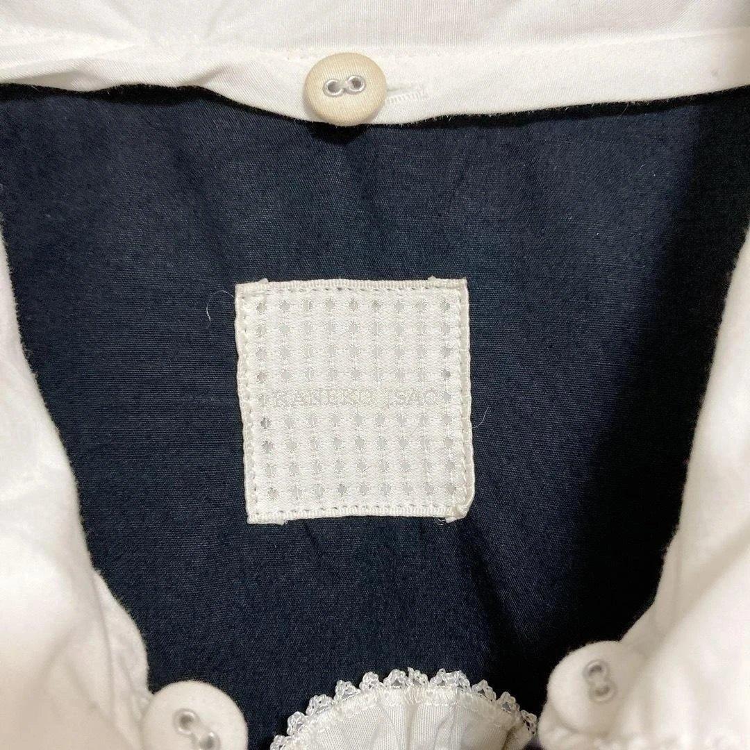 カネコイサオ　ブルゾン　レース　リボン　黒　ピンタック