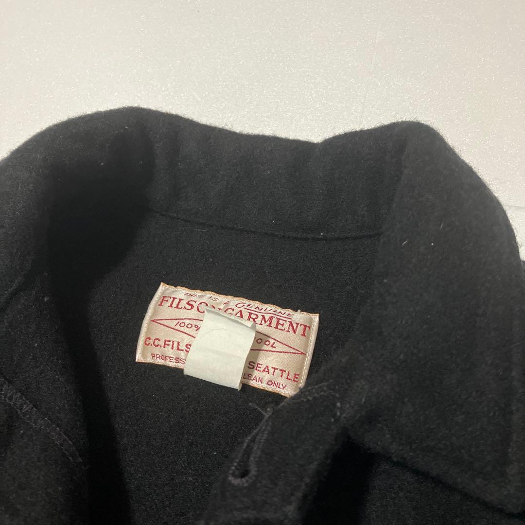 【フィルソン　マッキーノ　クルーザー　38】ウール　ジャケット　黒　USA製