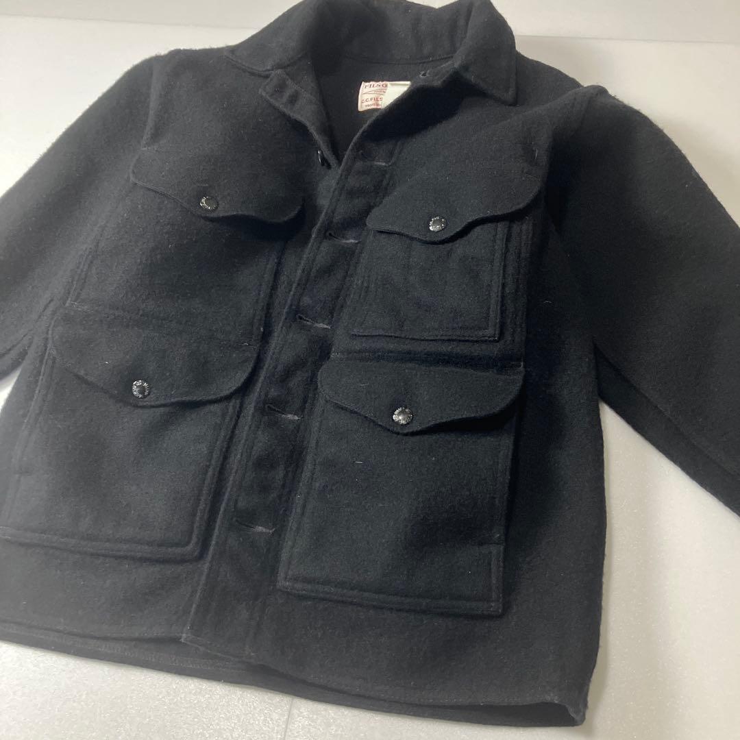 【フィルソン　マッキーノ　クルーザー　38】ウール　ジャケット　黒　USA製