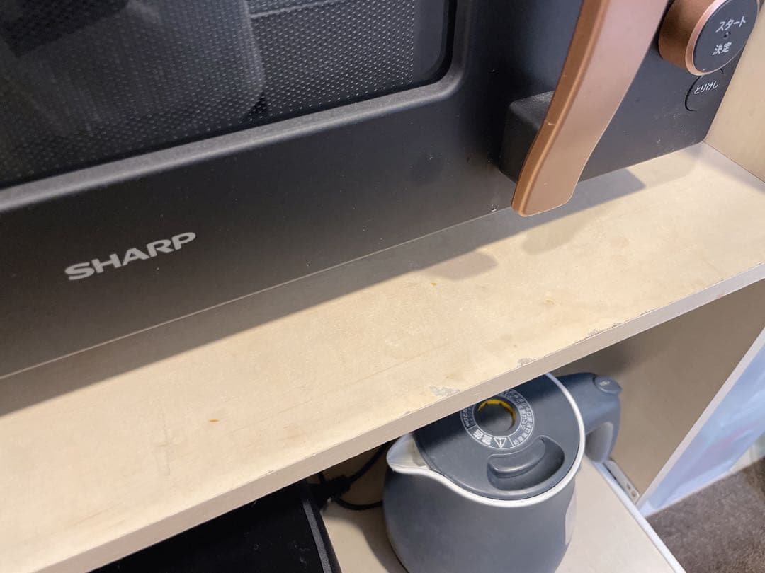 【完成品】LOWYA 食器棚 レンジ台 ホワイトウォッシュ 幅60cm