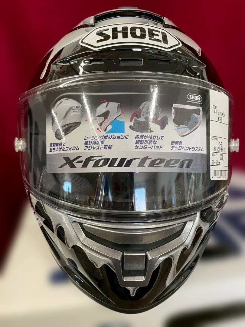A◆SHOEI　フルフェイス　ヘルメット　XL　ブラック　ホワイト　TC-5