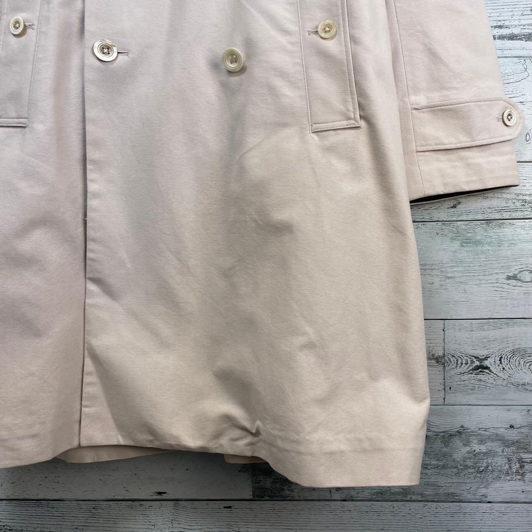 45rpm ダブルブレストレンチコート　ライトベージュ　2サイズ　ベルト付き