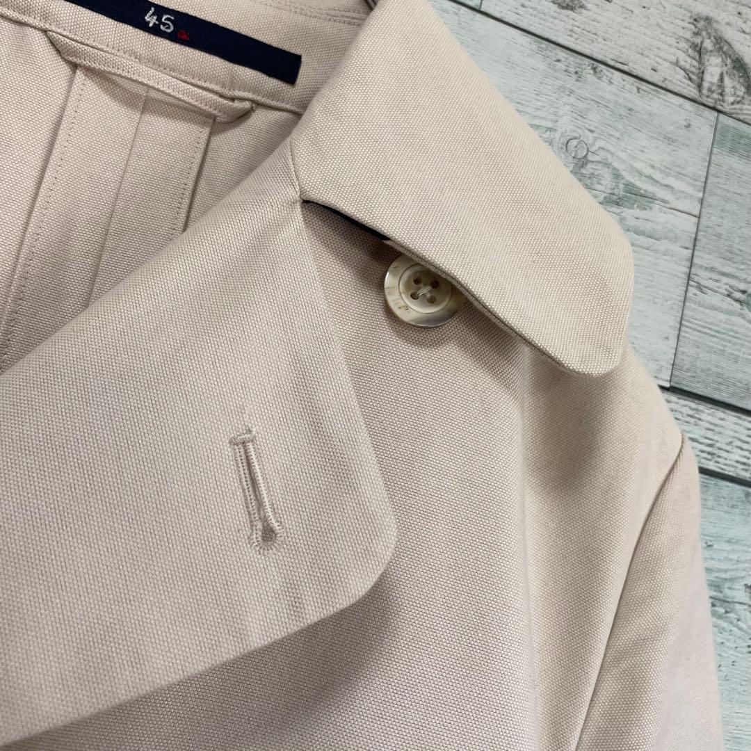 45rpm ダブルブレストレンチコート　ライトベージュ　2サイズ　ベルト付き